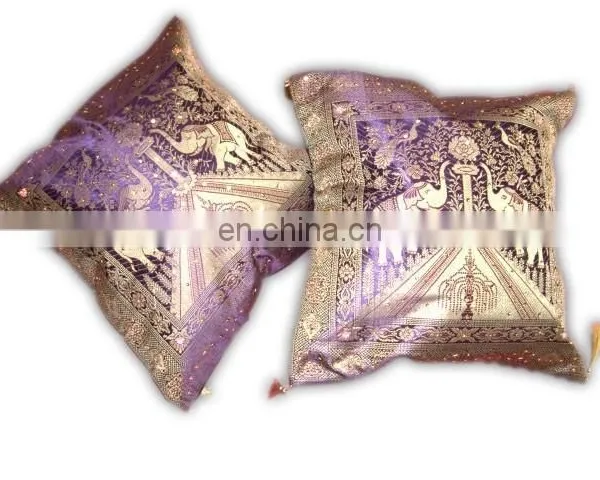 Fancy Stylsih Sequins Patches Cushion Cover photo-5