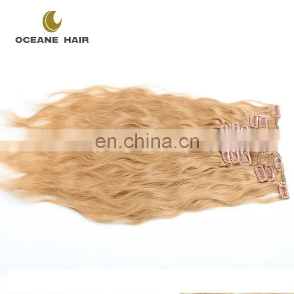 Full Head Thick Double Curly Blonde Clip in Hair Extensions Curly Blonde Clip in Hair Extensions photo-3