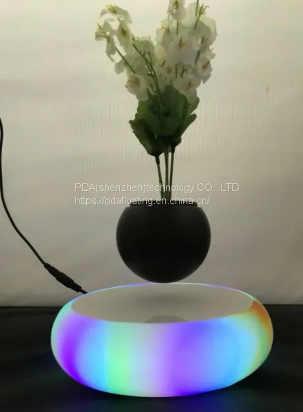 New Led Light Magnetic Floating Levitating Pot Plants photo-3