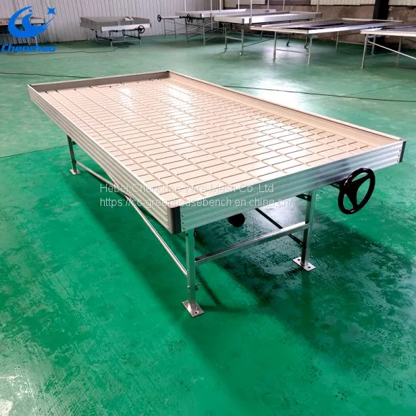 Movable Table Good Greenhouse Ebb Flow Rolling Table for Planting photo-4