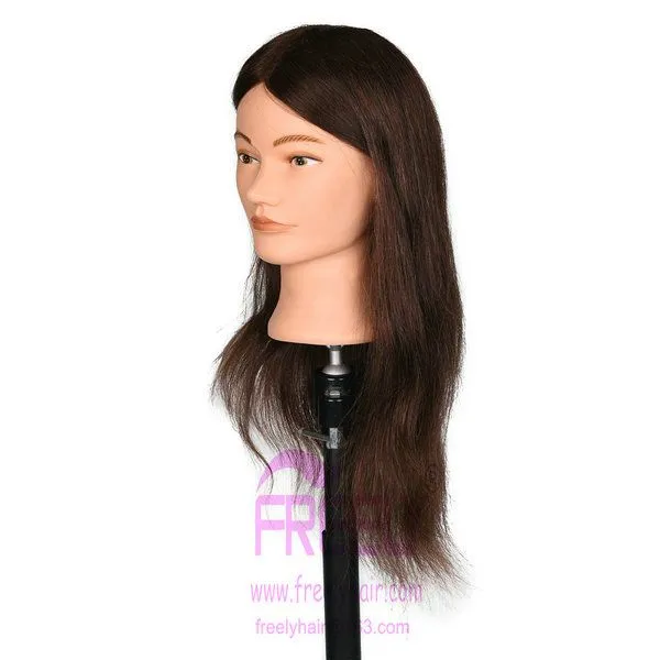 Training Head, Hairdressing Tools.human Hair Training Head photo-3