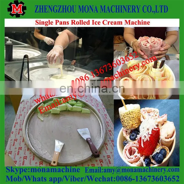 High Quality Stainless Steel Best Rolled Fried Ice Cream Machine With Temperature Control photo-2