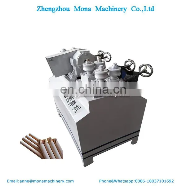 Wood Broom Stick Making Machine Semi-automatic Wood Handle Screw Making Machine photo-4
