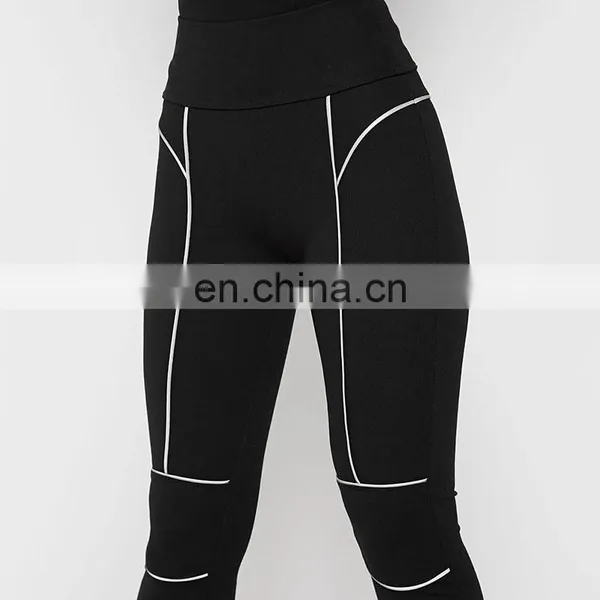 LAITE TR2017 Ins Hot Sales Women New Styles Fashion Stripe Sexy Pants Ladies Reflection Bodycon Trousers Women Clothing photo-4