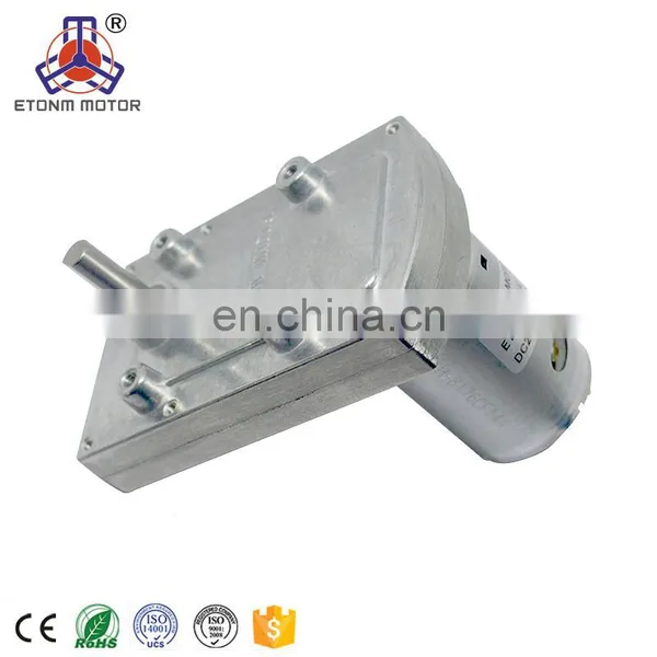ET-CGM95-C 12V 6v 3volt Cylindrical dc Right Angle Gear Motor High Torque 95mm Flat Gearbox Length for Valve Actuator photo-3
