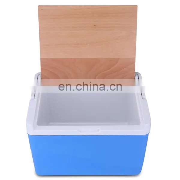 11L pu Foam Food Grade OEM Insulated Outdoor Picnic Cooler Box With Wooden Lid Portable Cooler Box Wholesale Eco Friendly Gint photo-5