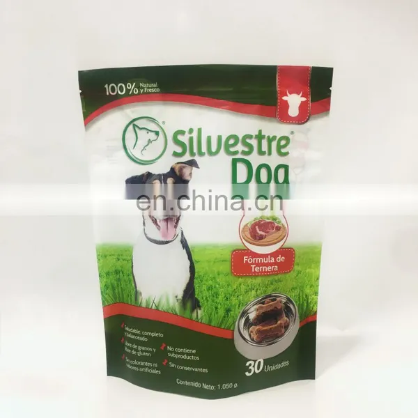 Colorful Stand Up Pouch And Window MOPP /PET/PE Food Grade Stock Packaging Bag For Pet Food photo-5