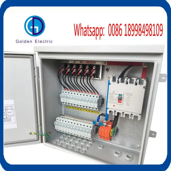 Solar Metal DC PV Combiner Box With Anti-Reverse Diode Combination Panel Solar System Connection Box PV Array Box 1000V DC Solar Junction Box photo-3
