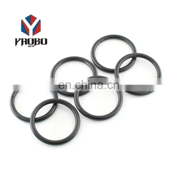 Fashion High Quality Metal Silver Non Welded O Ring For Handbag photo-3