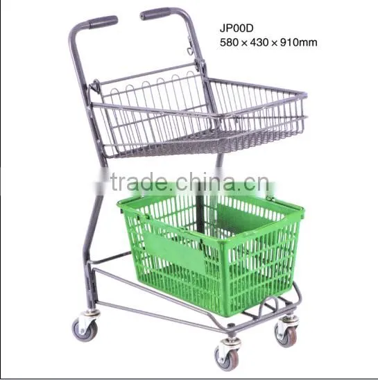 Japan Style Unfolding Smart Zinc Plated Shopping Trolley photo-5