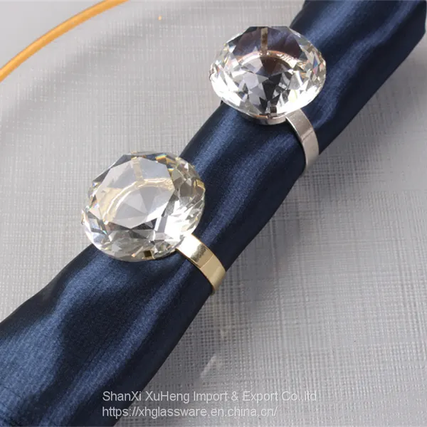 Hot Sale Acrylic Crystal Big Diamond Ring Proposal Crafts Big Napkin Ring Creative Decoration Valentine's Day photo-3