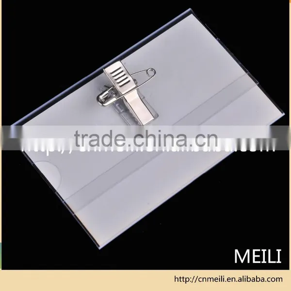 Plastic id Badge Card Holder With Clip/name Tag Holder