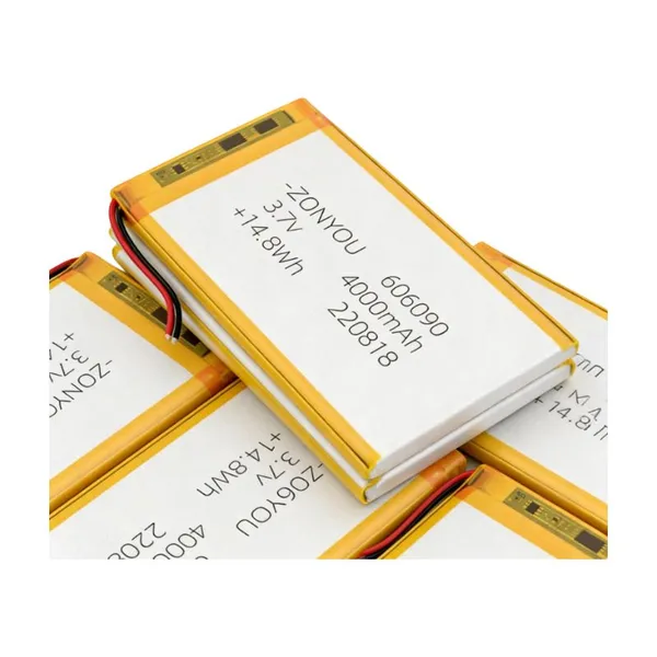 Ultra Thin 4000mAh Pouch Cell 606090 Lipo Batteries 3.7V 500 Cycles for Outdoor Solar LED Light photo-5