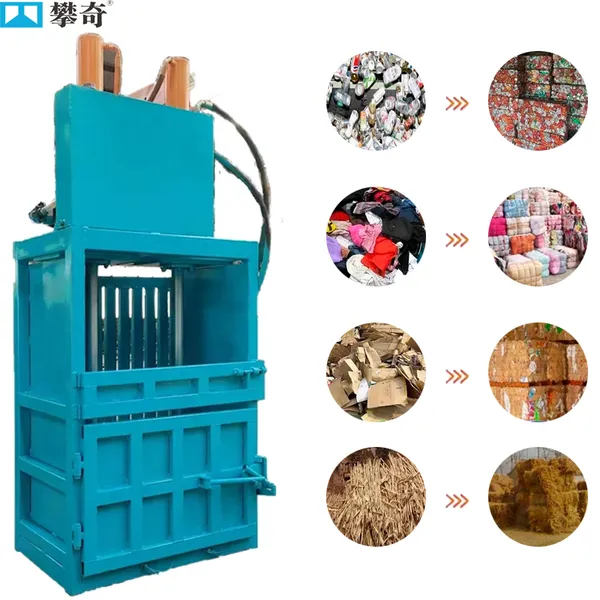 Vertical Hydraulic Baler Waste Tire Baler Textiles Hydraulic Baler for Recycling Centers photo-1