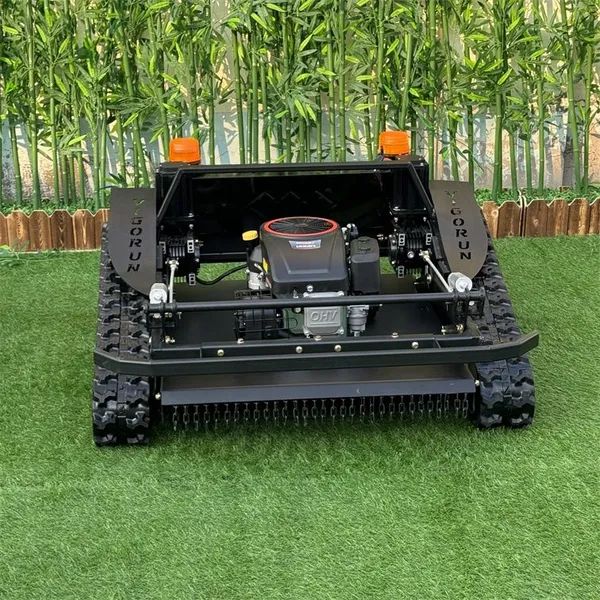 Petrol All Terrain Adjustable Blade Height by Remote Control Remote Control Lawn Mower on Tracks photo-2