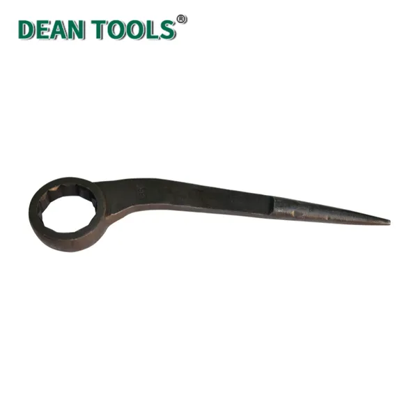 Bent Handle Podger Ring Wrench, 19mm Hex Opening, 200mm Overall Length, Drop Forged and Quenched Tempered photo-3