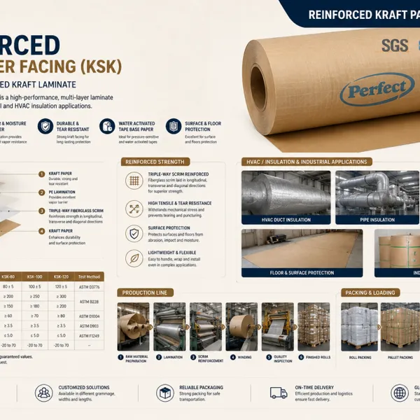 Revêtement stratifié KSK pour isolation HVAC