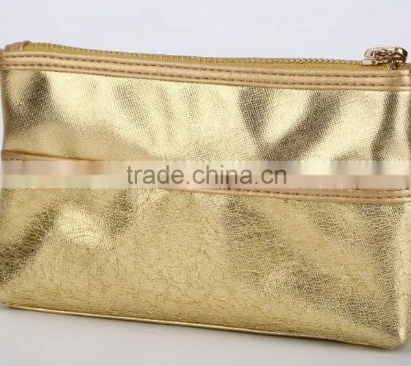 High Quality PU or PVC Leather Popular Color Cosmetic Bag for Women photo-4