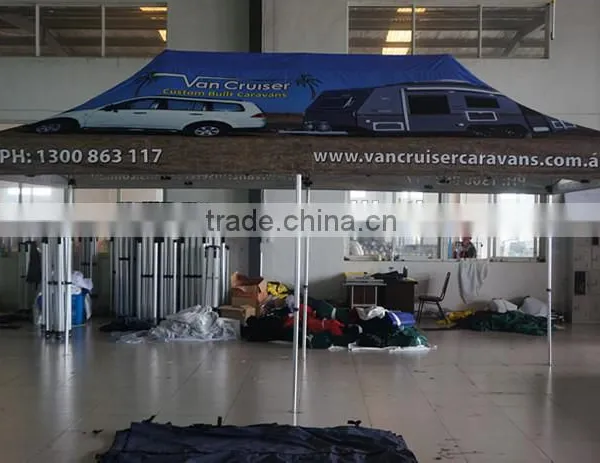 Folding Gazebo 10x10 ft Digital Printing 300g Polyester With Pvc Coating photo-3