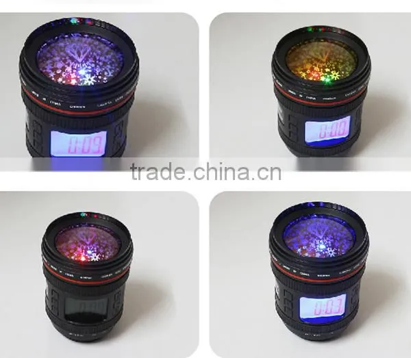 2 Colors Star Camera Lens Projector Digital Alarm Clock/star Projector Alarm Clock photo-3
