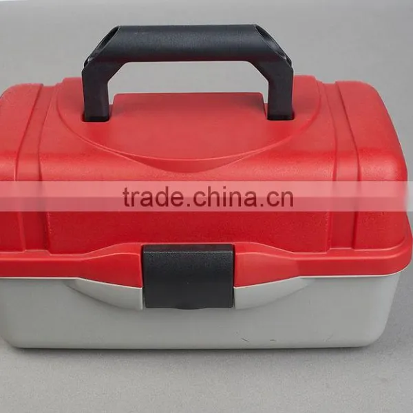 35.5*20*19cm 2 Layers Fishing Tackle Storage Box Fishing Tool Equipment Case