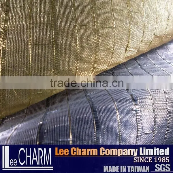 Nylon Metallic Fabric Outfit Material in Gold & Silver Color photo-6