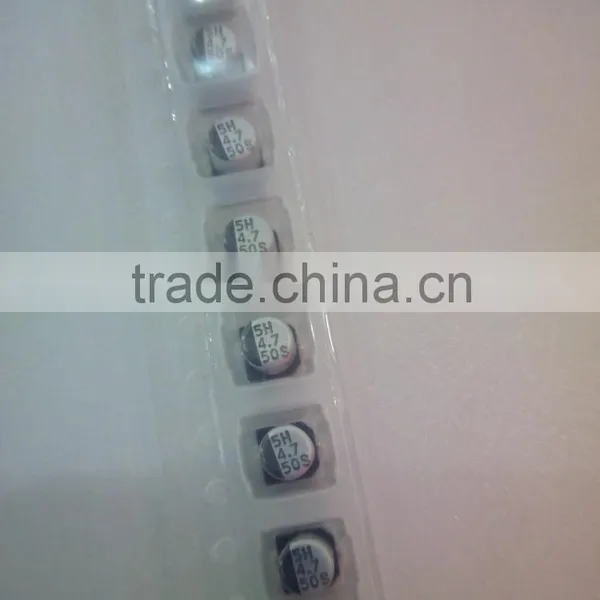 SMD Aluminum Electrolytic Capacitors 4.7UF 50V 4*5 photo-3
