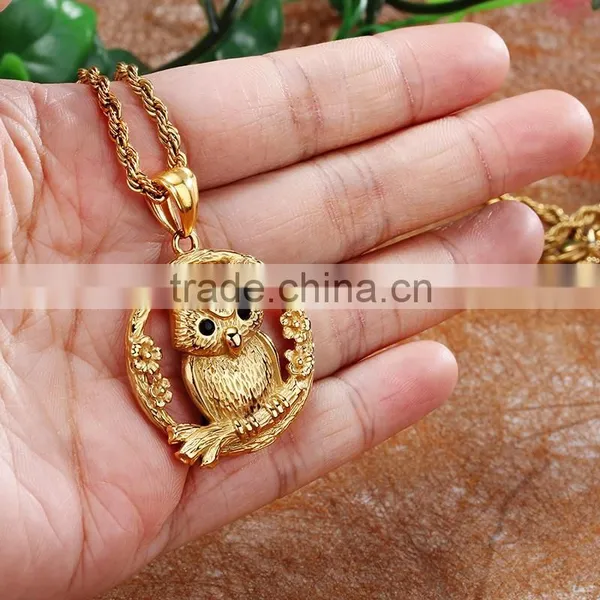 Stainless Steel Gold Plating Jewelry Pendants Charms Animal Jewelry Pendant photo-6