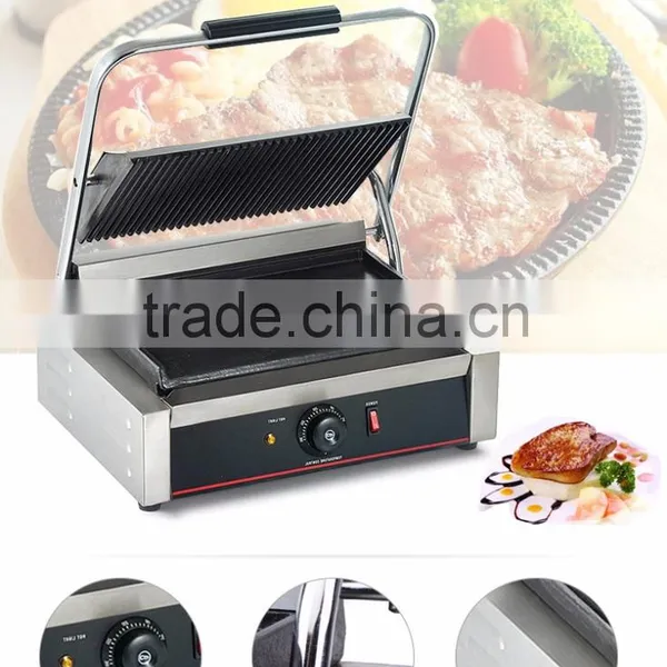 Energy-saving Bread Sandwich Maker Commercial Panini Contact Grill Kitchen Equipment 1 Plate photo-2