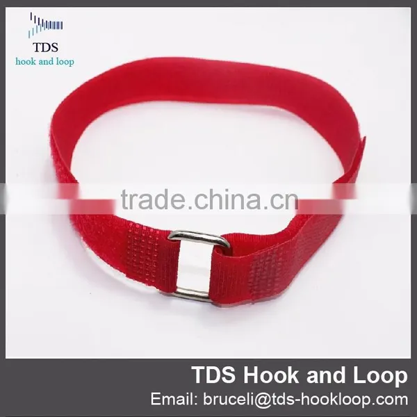 Coloful Adjustable Hook and Loop Strap With Metal Buckle photo-5