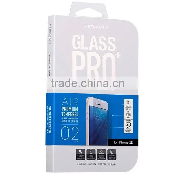 Momax Nanometer 2.5D Air 0.2mm Glass Protector For IPhone SE Anti-Scratch Tempered Glass Protector For IPhone SE TB-0335 photo-3