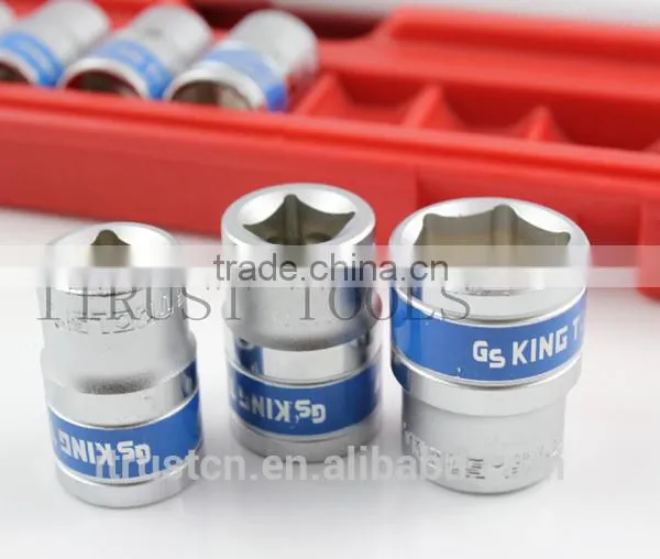 10PCS 1/2" Plastic Box Socket Set 4010AABP GS KING TOOLS Made in Taiwan photo-2