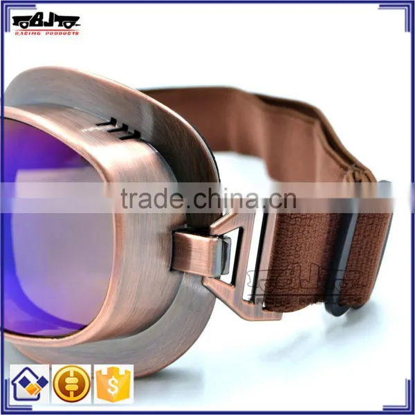 BJ-GT-013 Frame Copper Frame Racing UV Lens Goggles Racing Goggles Glasses Motorcycle Googles for Harley photo-4