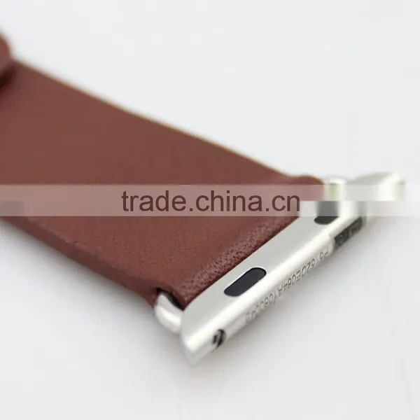 New Genuine Leather Watch Band Strap Band Daptor With High Quality for Apple Watch photo-4