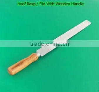 Hoof Rasp / File With Wooden Handle Veterinary Instruments