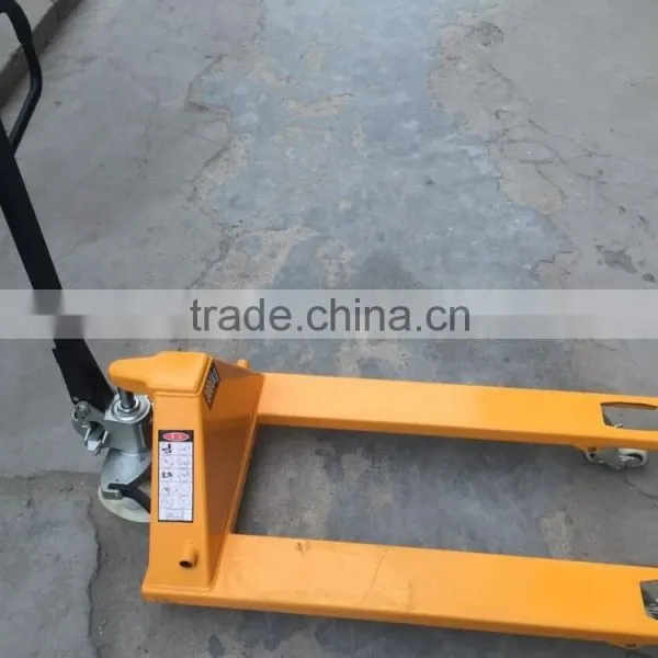 Small Mini Warehouse Equipment 2-3Ton Hand Hydraulic Pallet Truck With Nylon/PU Wheels for Sale photo-5