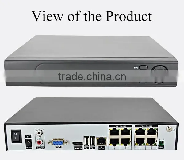 High Quality Digital ip P2p Cctv Video Recorder 3mp 8ch Ports Poe Cctv Nvr photo-3