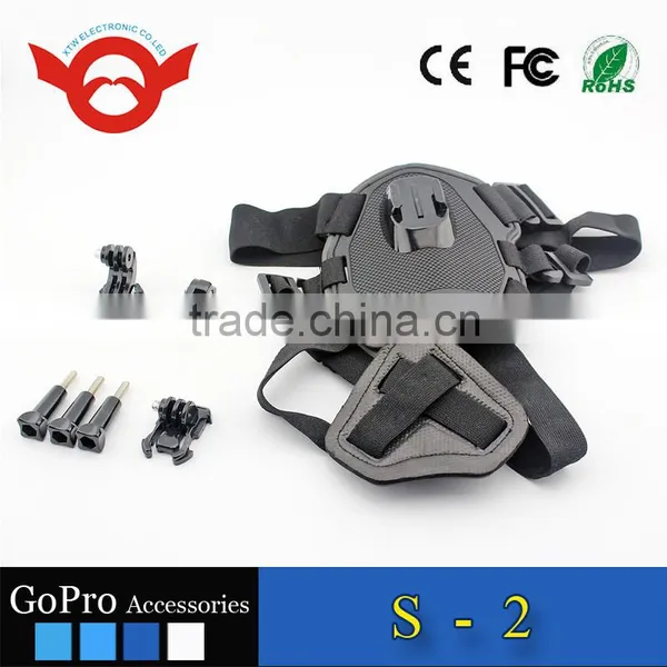 2016 New Wholesale Go Pro Fetch Chest Mount Dog Harness Belt Accessories Kit for Xiaomi yi Camera SJ4000 photo-4