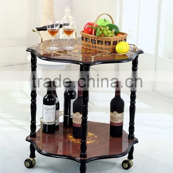 Wholesale Wooden Dining Room Trolley/serving Trolley/cleaning Trolley