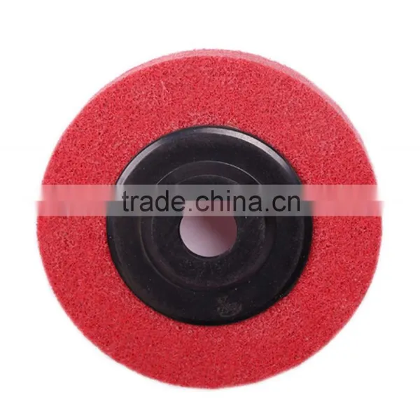 4 Inch Plastic Backing Non-woven Polishing Disc for Stainless Steel photo-2