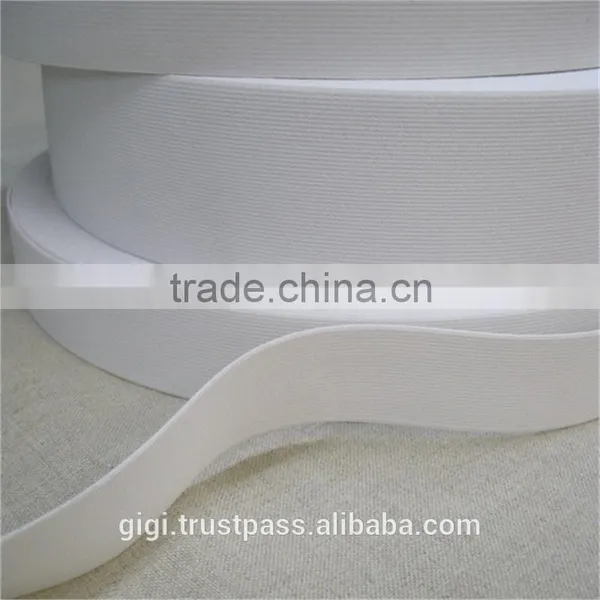 30mm Knitted Elastic, Knitted Elastic Tape, White Crochet Elastic Waistband photo-4