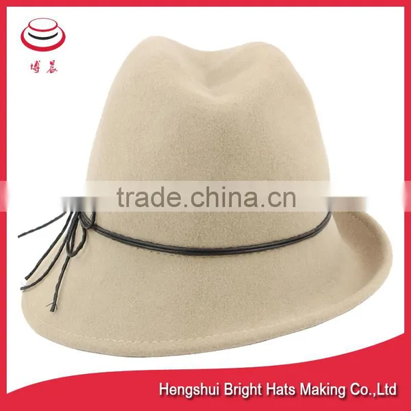 New Style Wool Felt Trilby Hat photo-3
