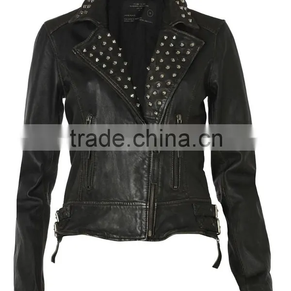 2014 Ladies pu Leather Jacket in Apparel Stocks,ladies pu Leather Jacket in Apparel Stocks photo-2
