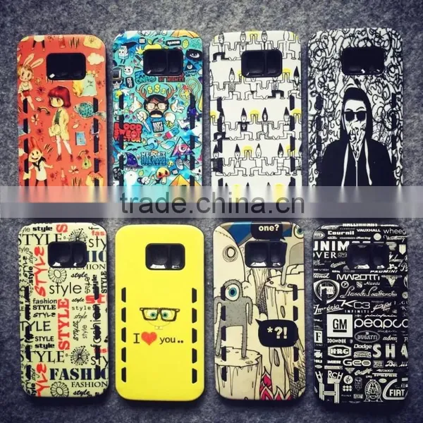 New Products PU+TPU Unique Style Embossed Fashion Mobile Phones Accessories for Samsung Galaxy S7,for Samsung Galaxy s7 Case