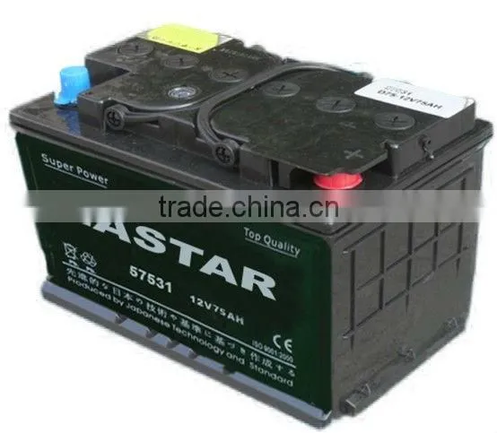 Car Battery 12v 75ah Maintenance Free Auto Battery for Truck photo-2