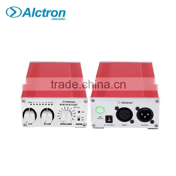 Alctron M2 MKII Professional Mini Microphone Preamplifier, Mic Preamp With 48V Phantom Power, Mixer Function Mic Preamplifier photo-3