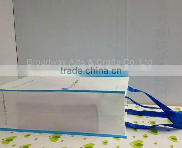Reuseable TNT Promotional Custom Shopping Bag Printing With Simple Logo Printing photo-6