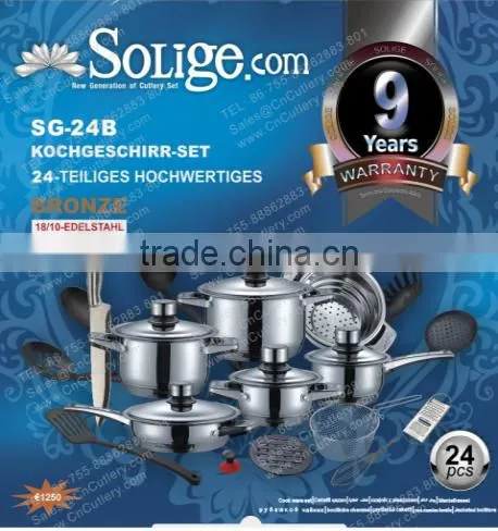 Stainless Steel Cookware Induction Compatible With Spiral Bottom photo-4