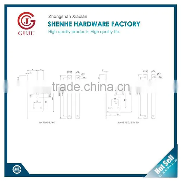 Mortise Lock / Passage Lock Body for Gate Door photo-2