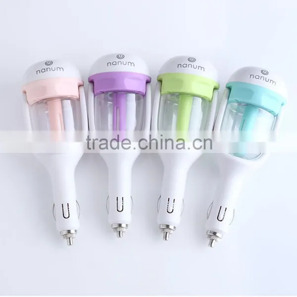 Car Charger Port Mini Travel Portable Cool Mist Humidifier photo-4
